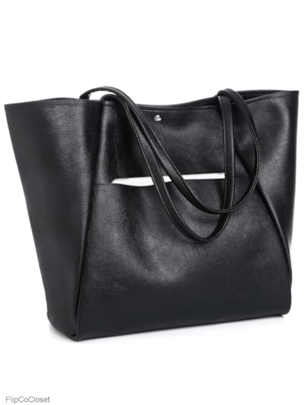Vegan Leather Weekender Tote Bag Large Shoulder Handbag Purse
